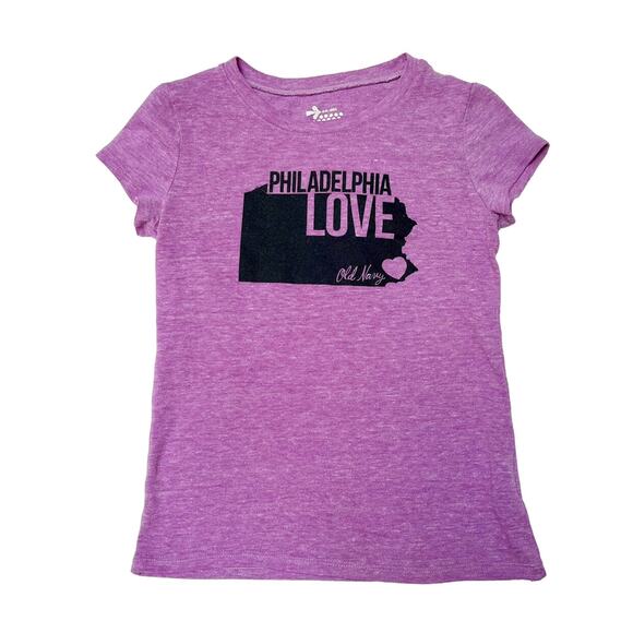 Old Navy Philadelphia Love Graphic Tee Size 8 - Picture 1 of 4